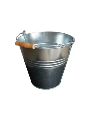 Vědro pozinkované 12 l, s dřevěnou ručkou