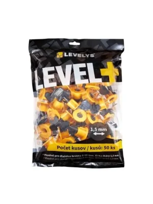 Vyrovnávač dlaždic LEVEL+, 50 ks s klíčem, LEVELYS