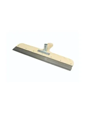 Špachtle nerez, 560 mm, zub 4 x 2,5 mm, překližková rukojeť, KUBALA