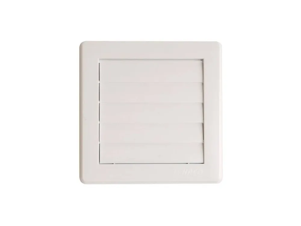 Mřížka větrací gravitační VM, 150 x 150 mm G/100 mm, bílá 0215