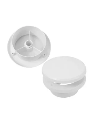 Ventil talířový s regulací TV O125 mm, bílý 0419