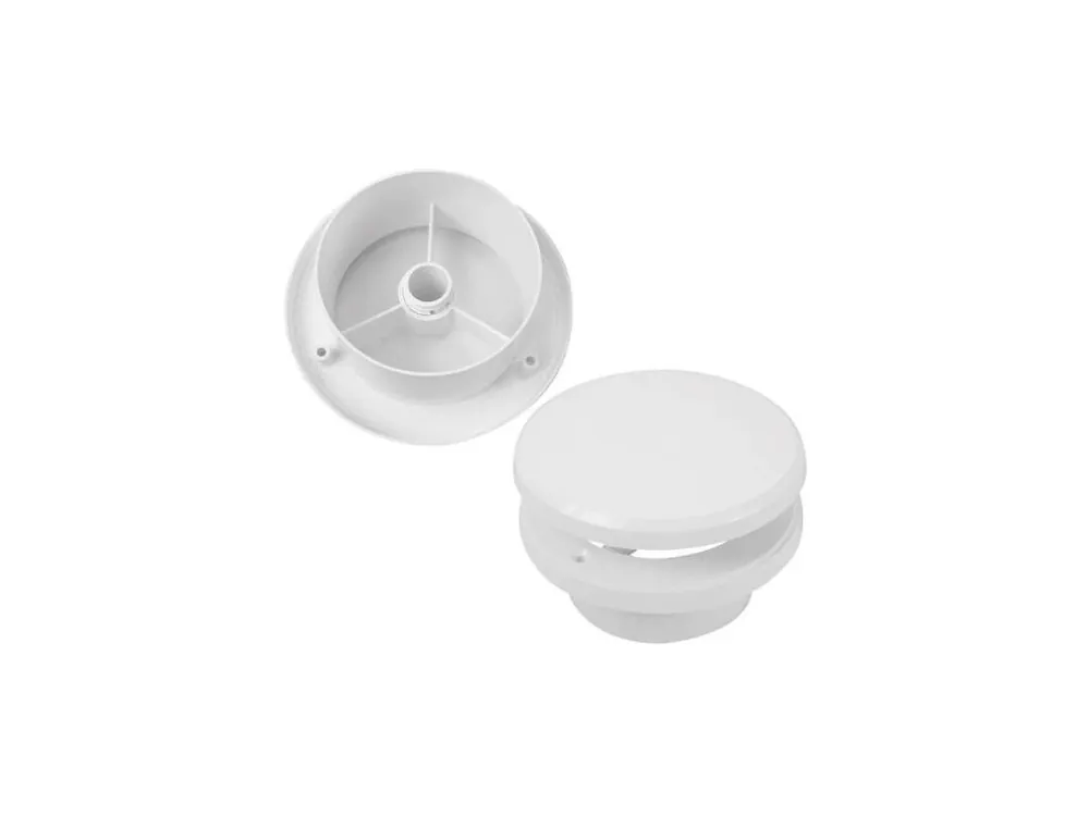 Ventil talířový s regulací TV O125 mm, bílý 0419