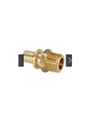REHAU přechod 25x2,3-R3/4"/L18, SDR11, vnější závit, lisovací, topení, mosaz