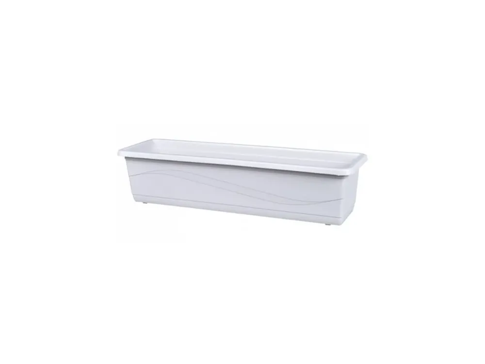 Truhlík LOBELIA MODERN plastový matný 40cm, bílá