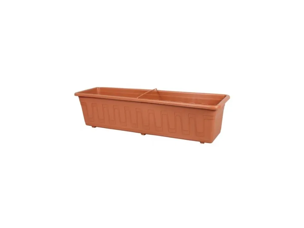 Truhlík GARDEN plastový s dezénem 50cm, terakota