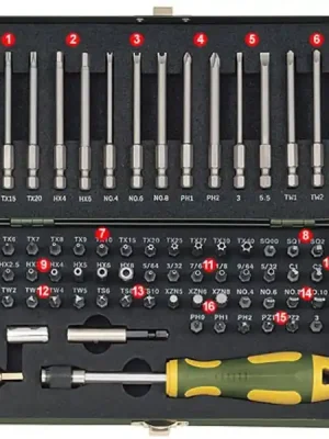 Sada bitů PROXXON 23107 1/4" 75 ks