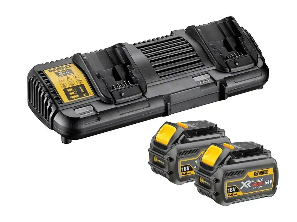 Nabíječka pro zásuvné baterie XR 10,8 - 54V FLEXVOLT + 2ks baterie 6,0Ah DCB132T2 DeWALT