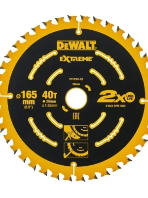 Pilový kotouč 165x1,6x20mm, 40 zubů DT10301 DeWALT