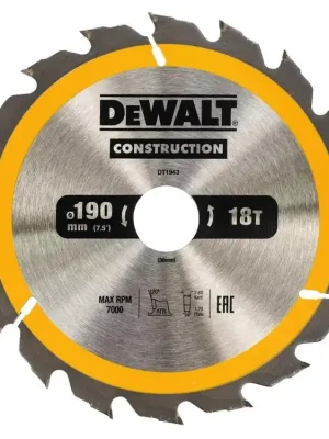 Pilový kotouč 190x1,7x30mm, 18 zubů DT1943 DeWALT