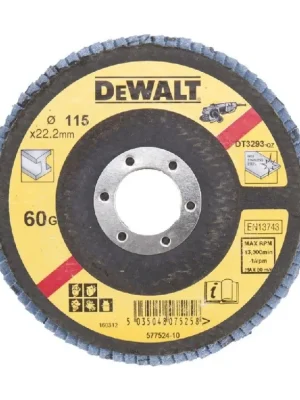 Brusný lamelový kotouč 115mm P60 plochý DT3293 DeWALT