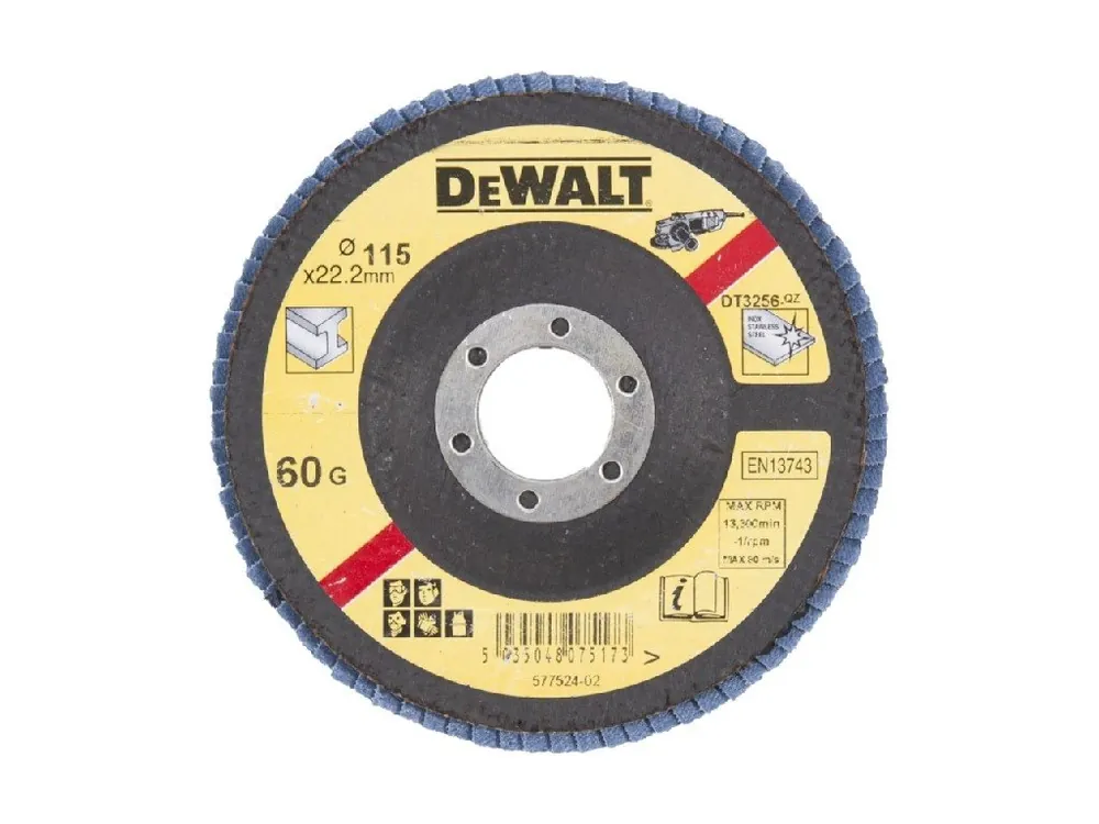 Brusný lamelový kotouč 115mm P60 vypouklý DT3256 DeWALT