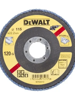 Brusný lamelový kotouč 115mm P120 plochý DT3295 DeWALT