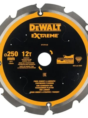 Pilový kotouč na cementovláknité desky 250 x 30 DeWALT DT1474