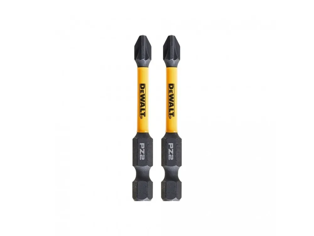 Bit 1/4" Pozidrive Pz2 x 57mm IMPACT Torsion bal.2ks DT70531T DeWALT