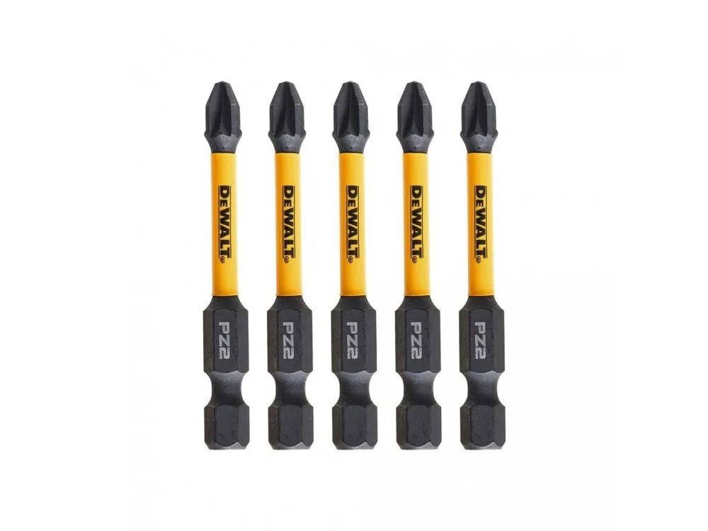 Bit 1/4" Pozidrive Pz2 x 57mm IMPACT Torsion bal.5ks DT7391T DeWALT