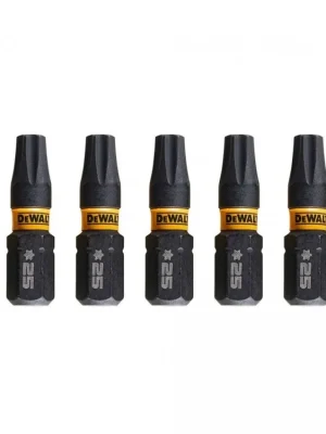 Bit 1/4" TORX T25 x 25mm IMPACT Torsion bal.5ks DT7382T DeWALT