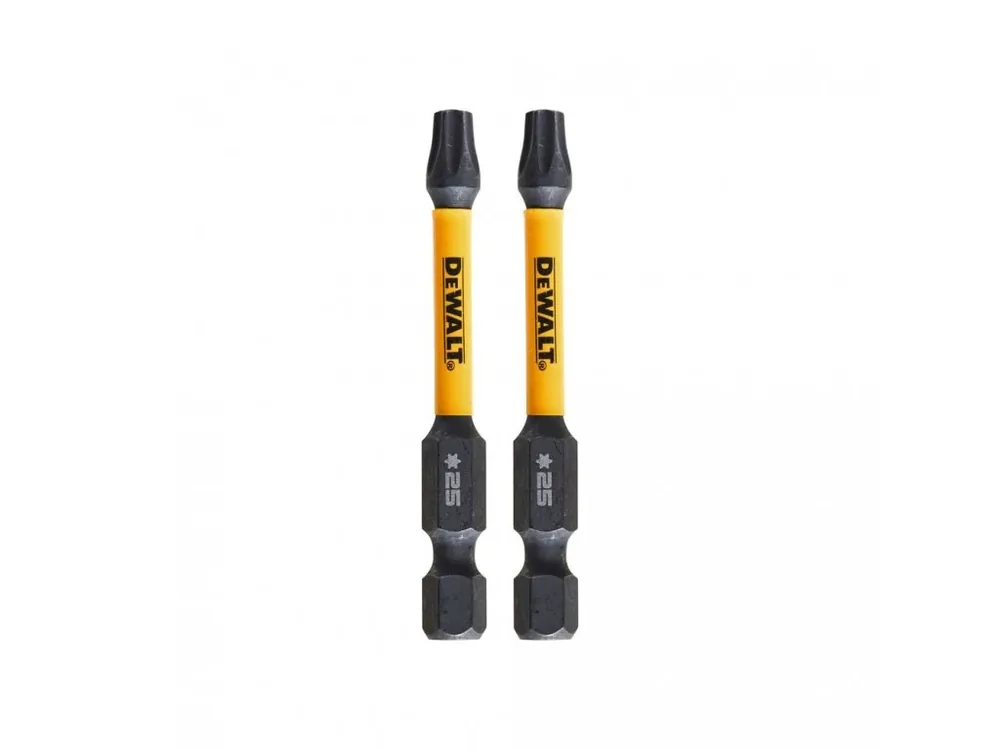 Bit 1/4" TORX T25 x 57mm IMPACT Torsion bal.2ks DT70534T DeWALT