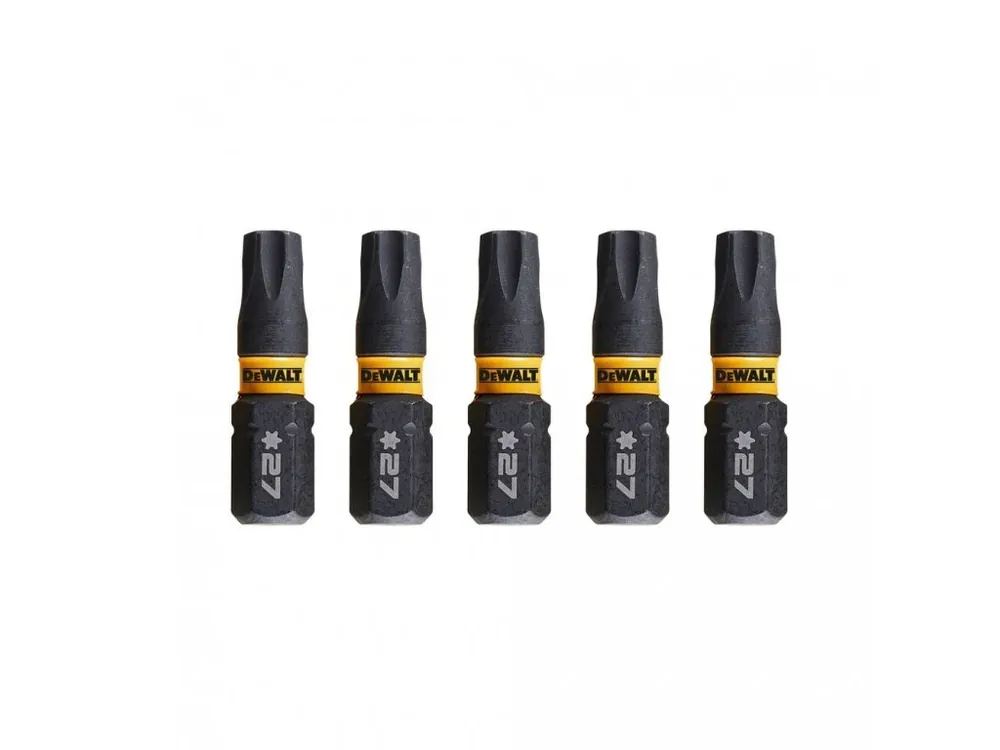 Bit 1/4" TORX T27 x 25mm IMPACT Torsion bal.5ks DT7383T DeWALT