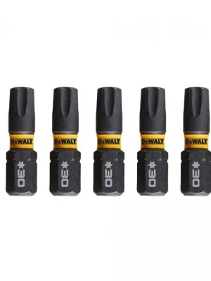 Bit 1/4" TORX T30 x 25mm IMPACT Torsion bal.5ks DT7384T DeWALT