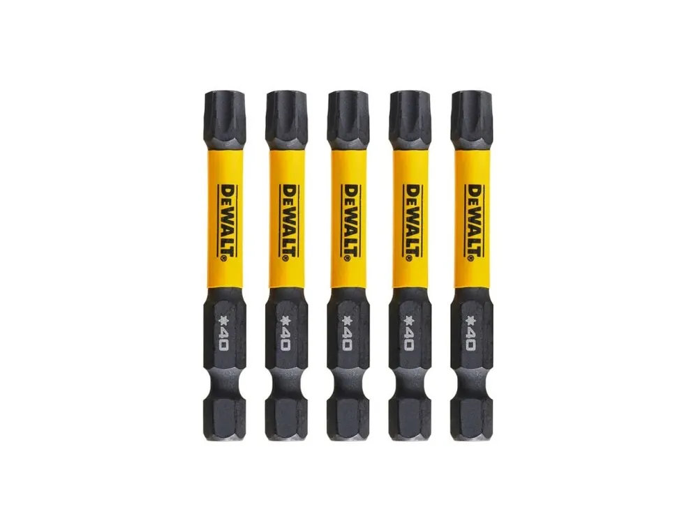 Bit 1/4" TORX T40 x 57mm IMPACT Torsion bal.5ks DT7399T DeWALT