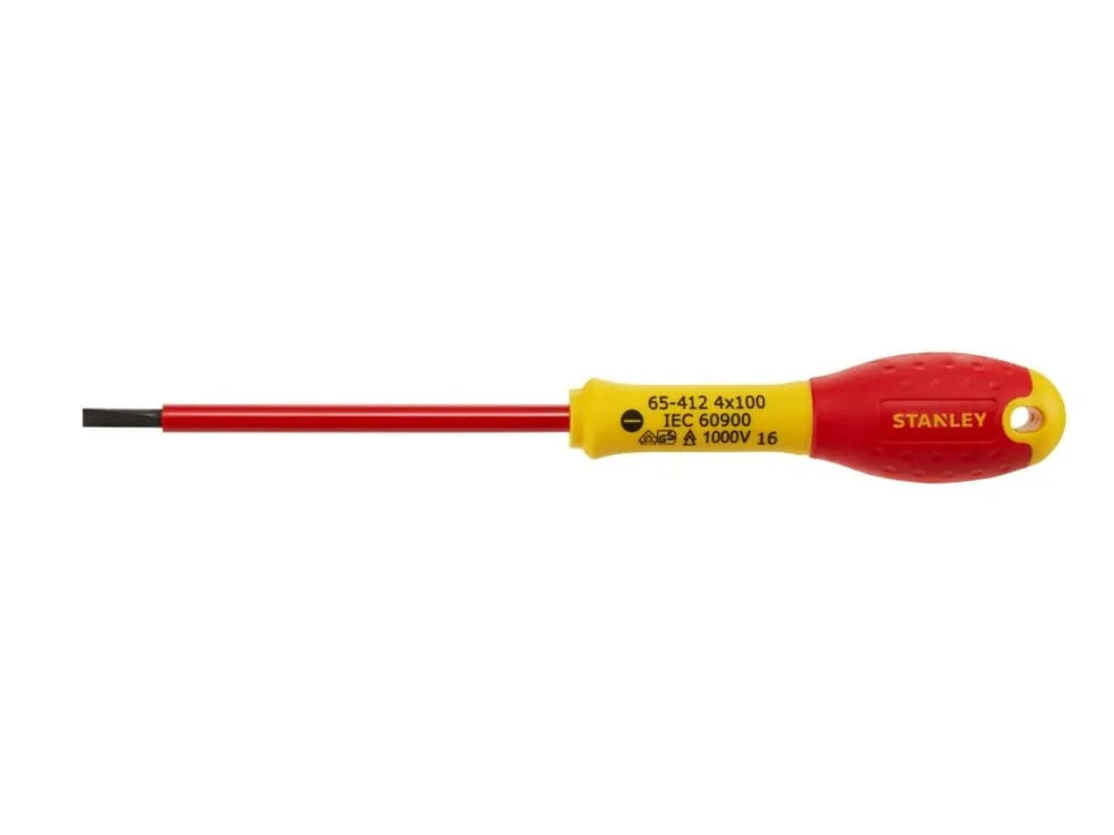 Šroubovák plochý paralelní 4,0 x 100mm 1000V STANLEY 1-65-412