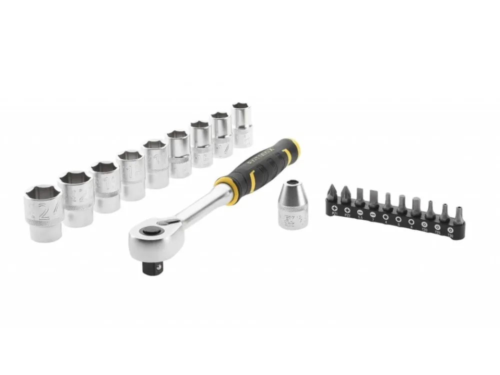 Sada 1/2" ráčny s 12hrannými hlavicemi a bity Stanley FatMax FMMT82681-0