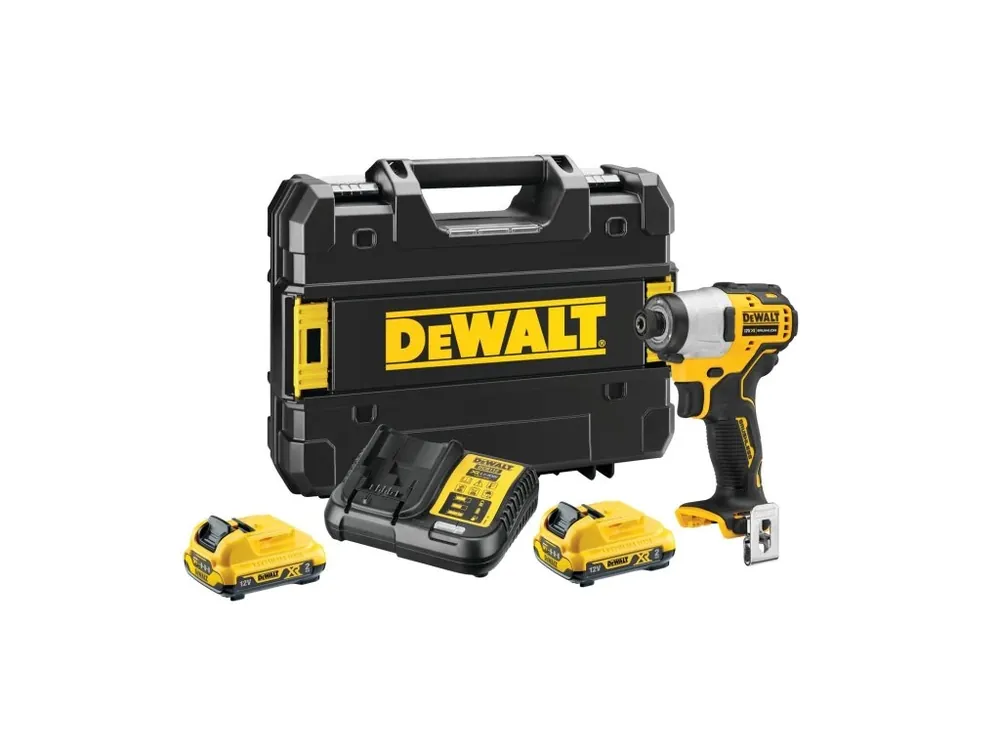 Aku rázový utahovák 1/4" 12V 2,0Ah Li-Ion DCF801D2 DeWALT