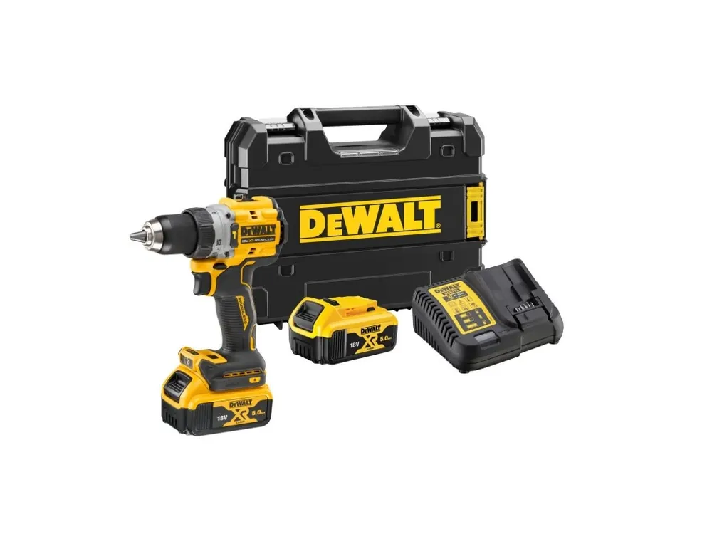 Aku bezuhlíková příklepová vrtačka 18V XR 5,0Ah DCD805P2T DeWALT