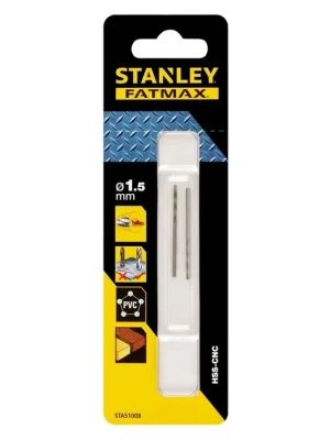 Přesný vrták do kovu se zúženou spičkou Ø 1,5mm Stanley FatMax STA51008