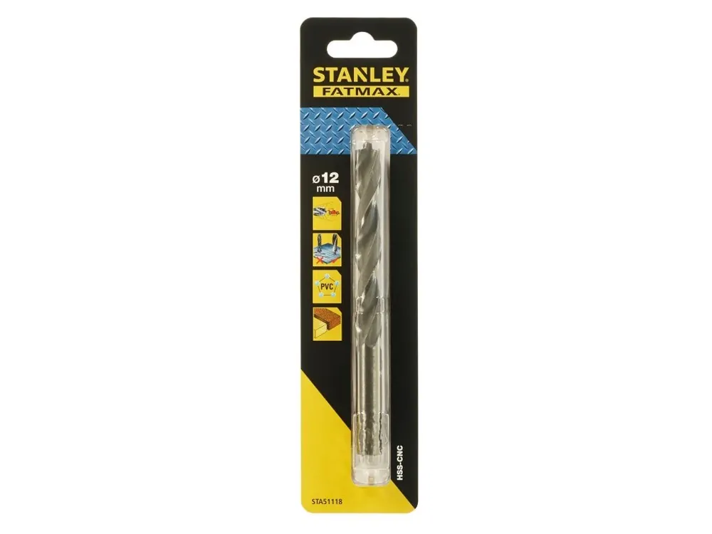 Přesný vrták do kovu se zúženou spičkou Ø 12,0mm Stanley FatMax STA51118