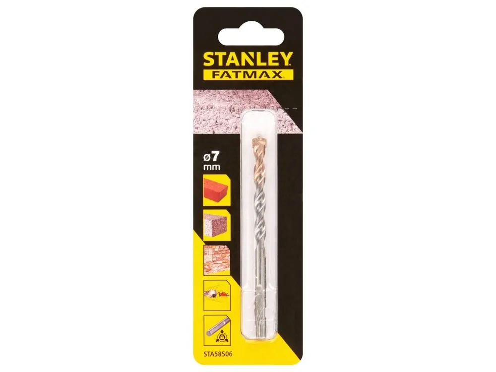 Vrták do betonu, kamene a zdiva s 3hrannou stopkou Ø 7,0mm Stanley FatMax STA58506