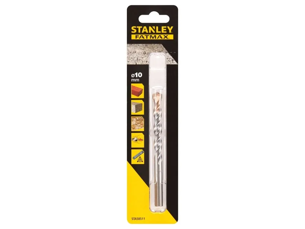 Vrták do betonu, kamene a zdiva s 3hrannou stopkou Ø 10,0mm Stanley FatMax STA58511