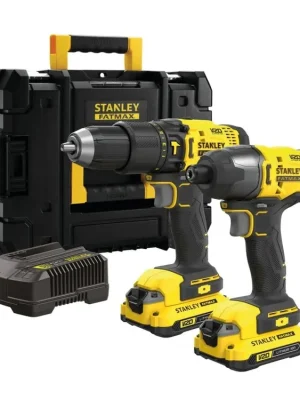 Aku kombinovaná sada 18V 2x 2,0 Ah SFMCK465D2T Stanley FatMax V20