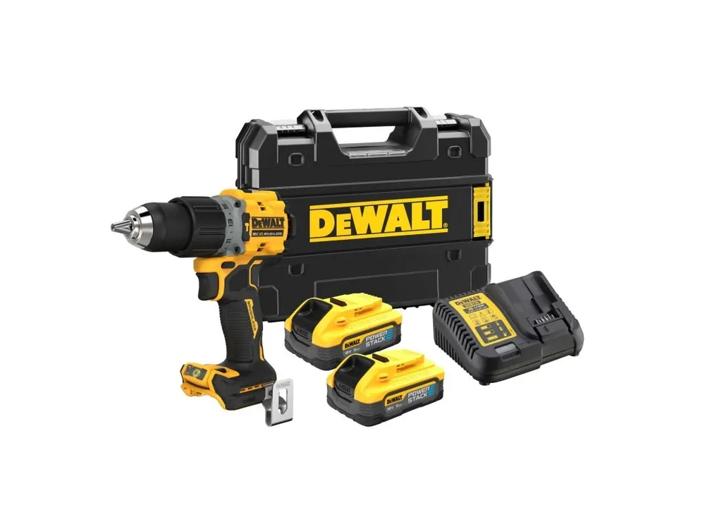 Aku bezuhlíková příklepová vrtačka 18V XR 2x 5,0Ah POWERSTACK DCD805H2T DeWALT