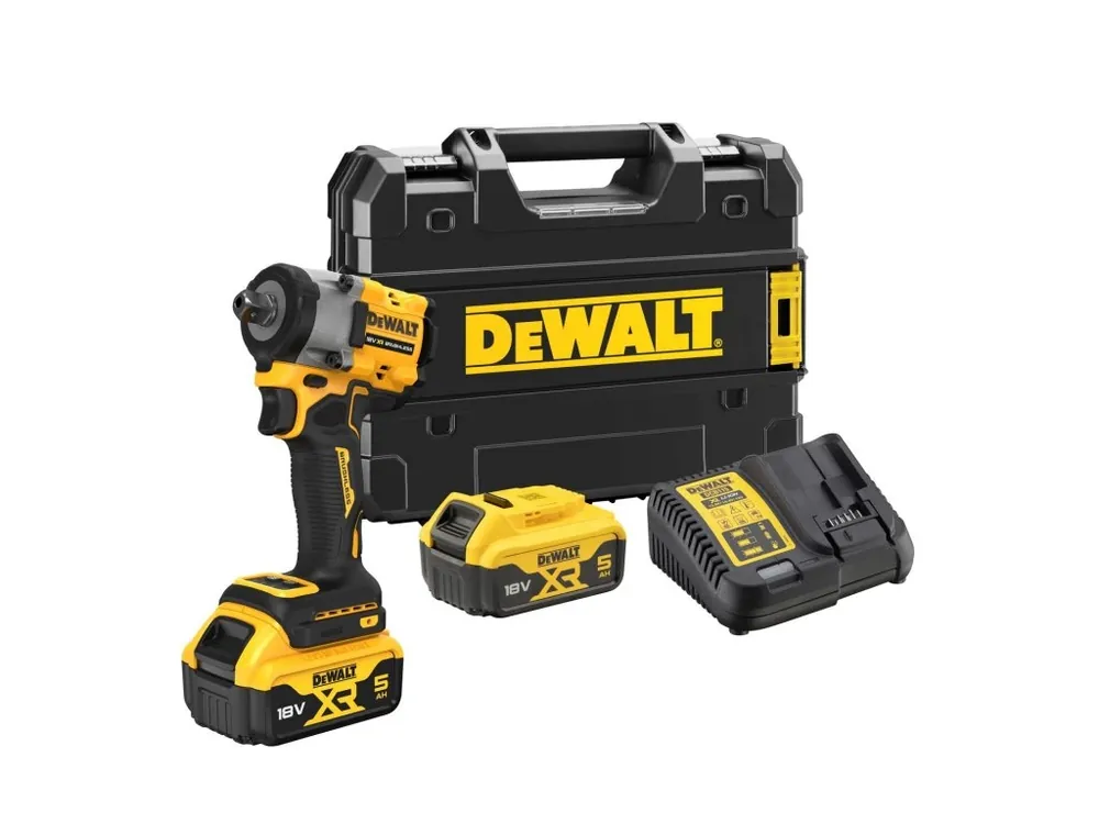Aku bezuhlíkový rázový utahovák 1/2"18V XR 5,0Ah Li-Ion DCF922P2T DeWALT