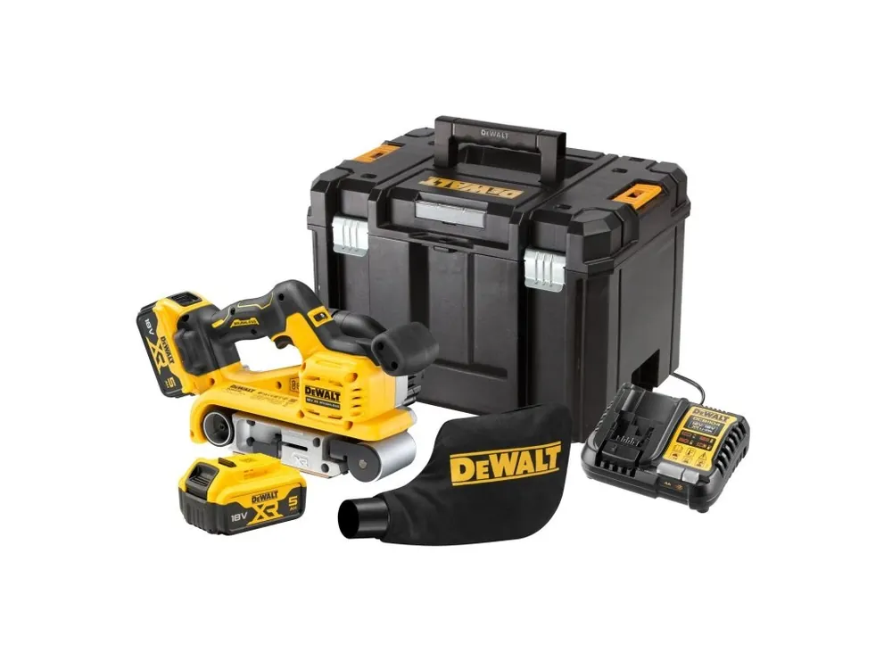 Aku pásová bruska 18V 5,0 Ah Li-Ion DCW220P2 DeWALT
