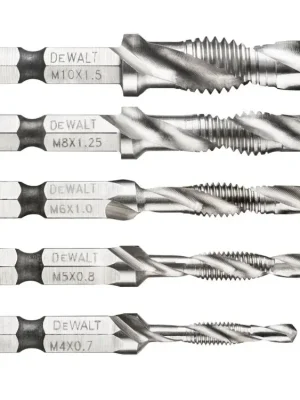 Sada vrtáků do kovu se závitníkem DeWALT DT50060