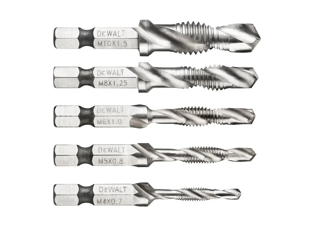 Sada vrtáků do kovu se závitníkem DeWALT DT50060
