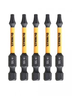 Bit 1/4" TORX T15 x 57mm IMPACT Torsion bal.5ks DT7394T DeWALT