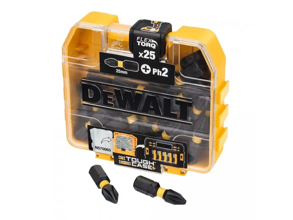 Bit 1/4" Ph2 x 25 mm IMPACT Torsion 25ks DT70555T DeWALT