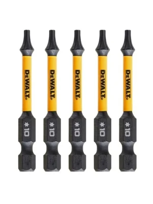 Bit 1/4" TORX T10 x 57mm IMPACT Torsion bal.5ks DT7393T DeWALT
