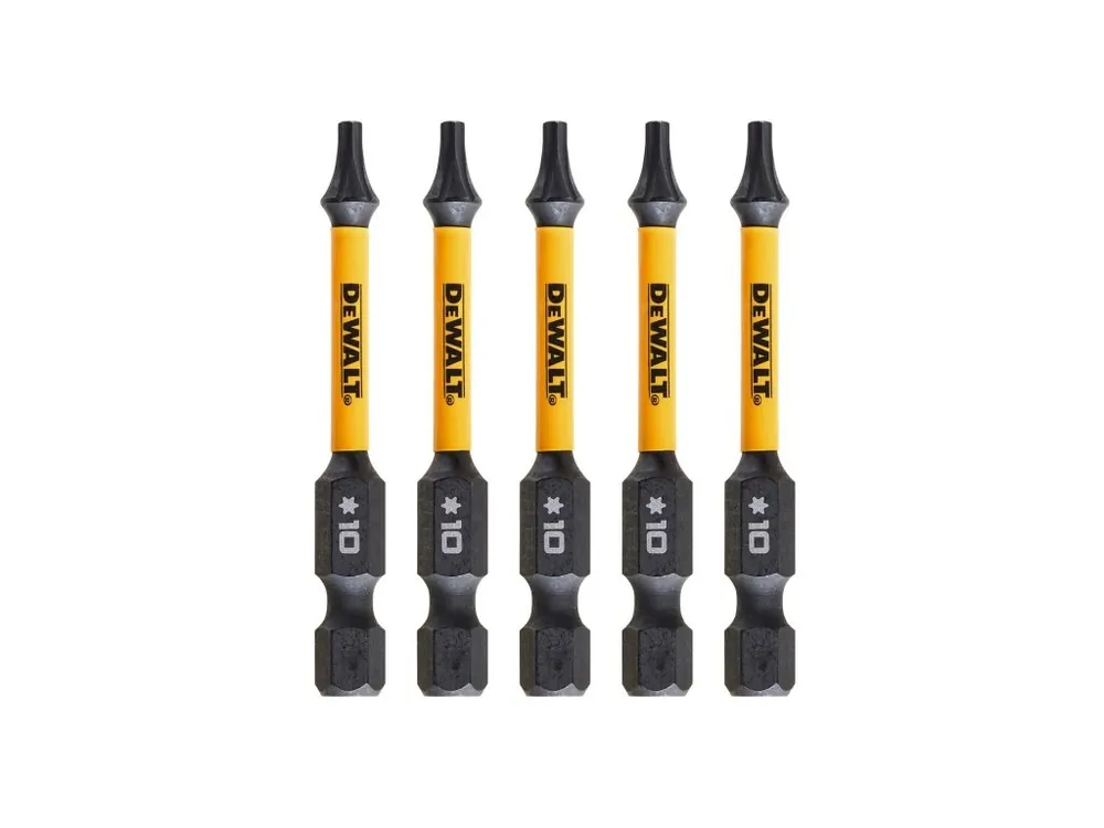 Bit 1/4" TORX T10 x 57mm IMPACT Torsion bal.5ks DT7393T DeWALT