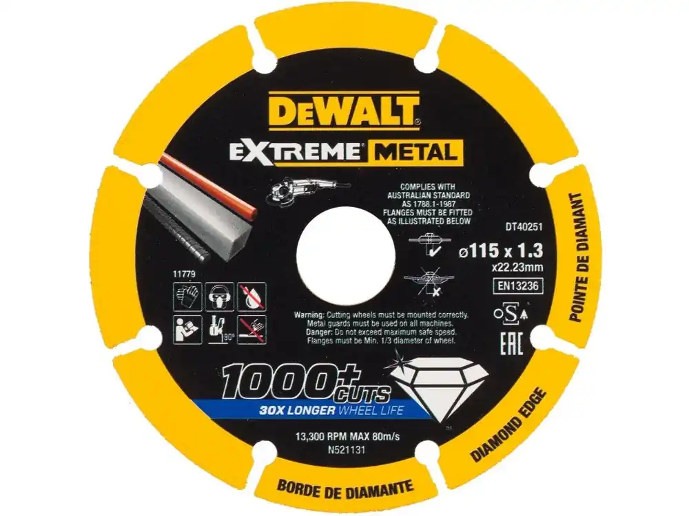 Dia řezný kotouč EXTREME METAL 115 x 22mm DeWALT DT40251