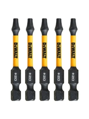 Bit 1/4" TORX T20 x 57mm IMPACT Torsion bal.5ks DT7395T DeWALT