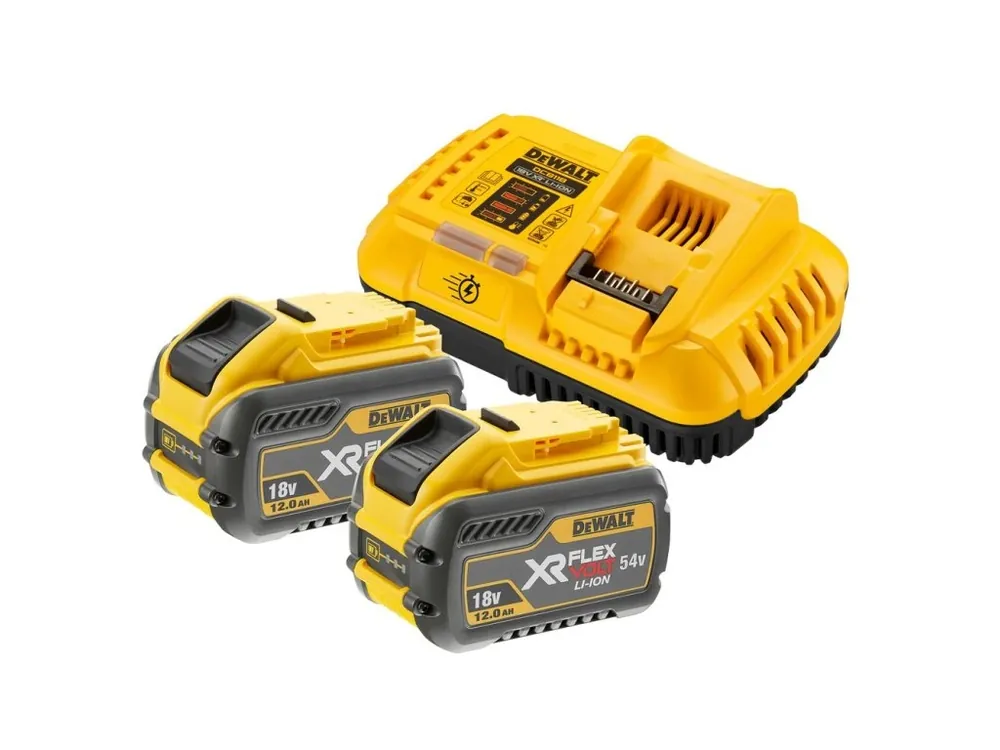Nabíječka pro zásuvné baterie XR 18 - 54V FLEXVOLT + 2ks baterie 12,0Ah DCB118Y2 DeWALT