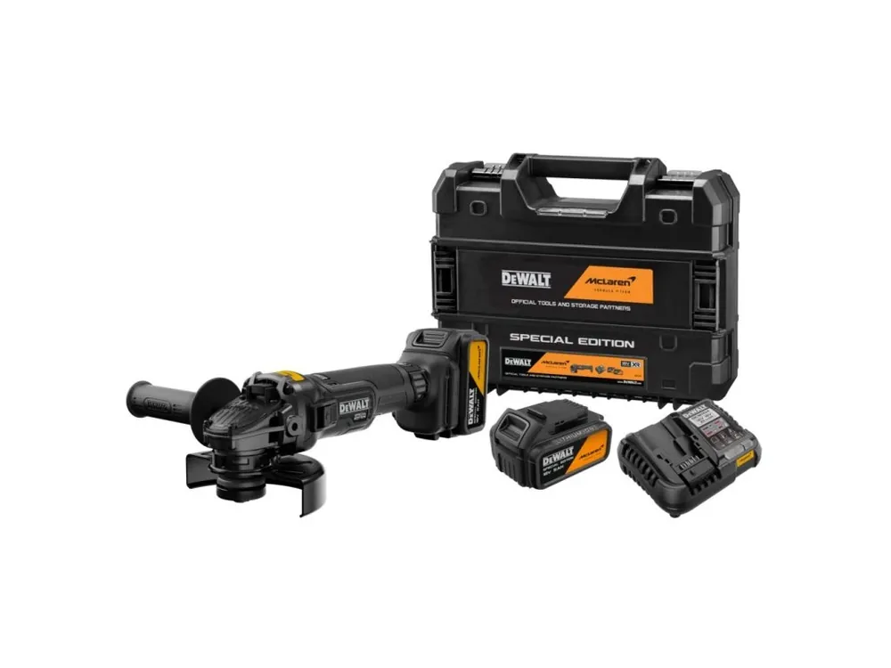 Aku bruska úhlová 125mm 18V XR 5,0Ah Li-Ion McLaren DCG45MP2T DeWALT