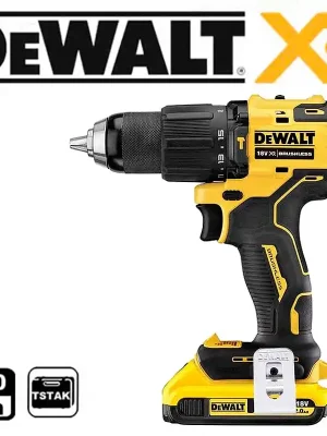 DCD805D2T Aku vrtačka příklepová bezuhlíková 18V 2x 2Ah Li-Ion, kufr TStak, DeWALT