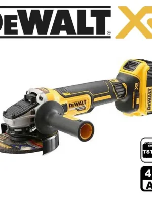 DCG405M2 Aku úhlová bruska 125mm, bezuhlíková 18V 2x 4,0Ah Li-Ion, kufr TStak, DeWALT