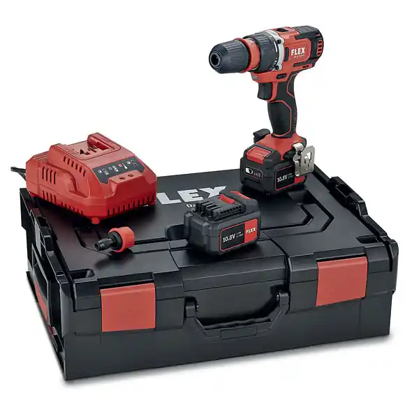 PD 2G 10.8-EC/2,5 Set Aku vrtačka příklepová bezuhlíková 10,8V 2x2,5Ah , kufr L-BOXX, Flex
