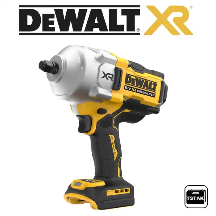 DCF961NT Aku rázový utahovák bezuhlíkový 1/2" 18V - pouze tělo, kufr TStak, DeWALT